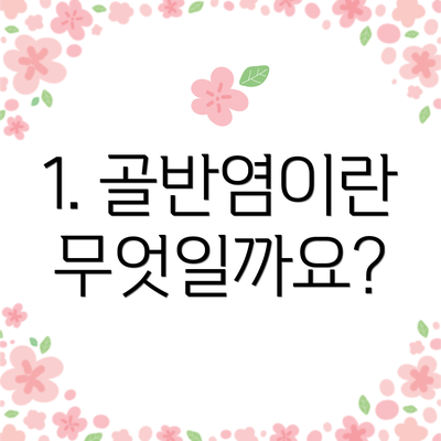 1. 골반염이란 무엇일까요?